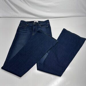 Paige High Rise Bell Canyon Women's Size 27 Dark Wash Flared Denim 34" Inseam